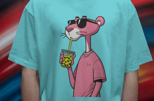 Pink Panther Boba Tea Collection