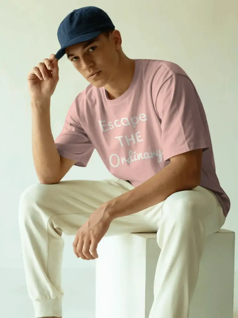 [IcEtoRp1S] Marlech “Escape The Ordinary” Minimal Statement Tee | Inspirational Collection (Small (36))