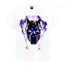 Marlech Black Panther Marvel, Men's T Shirt, Pure Cotton, Half Sleeves, White